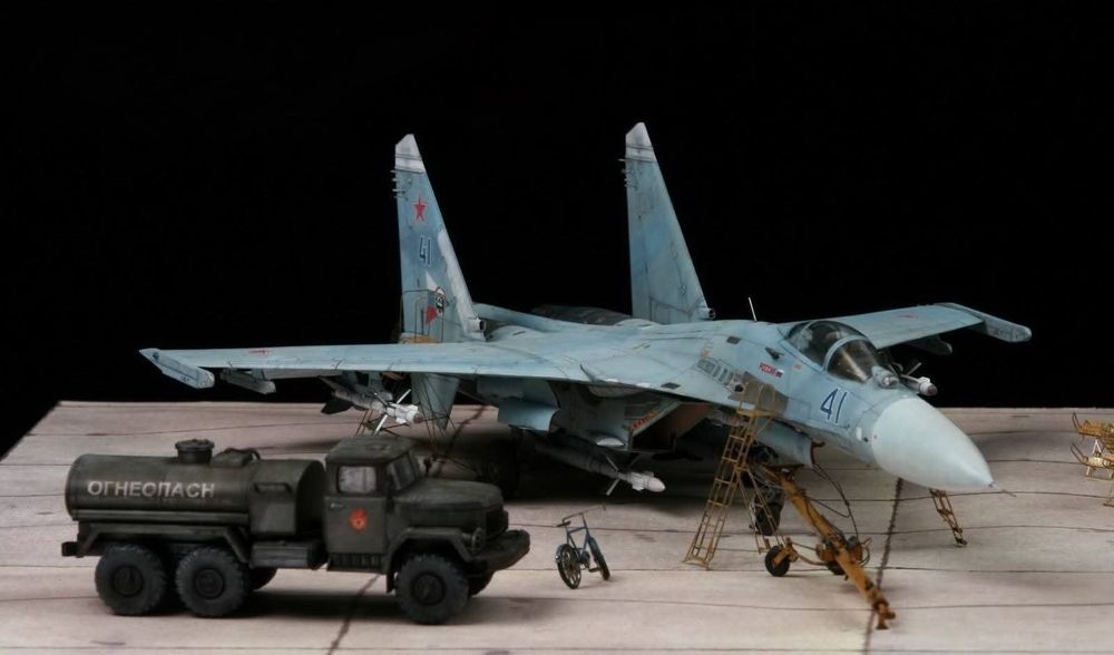 Su-27 diorama 1/48