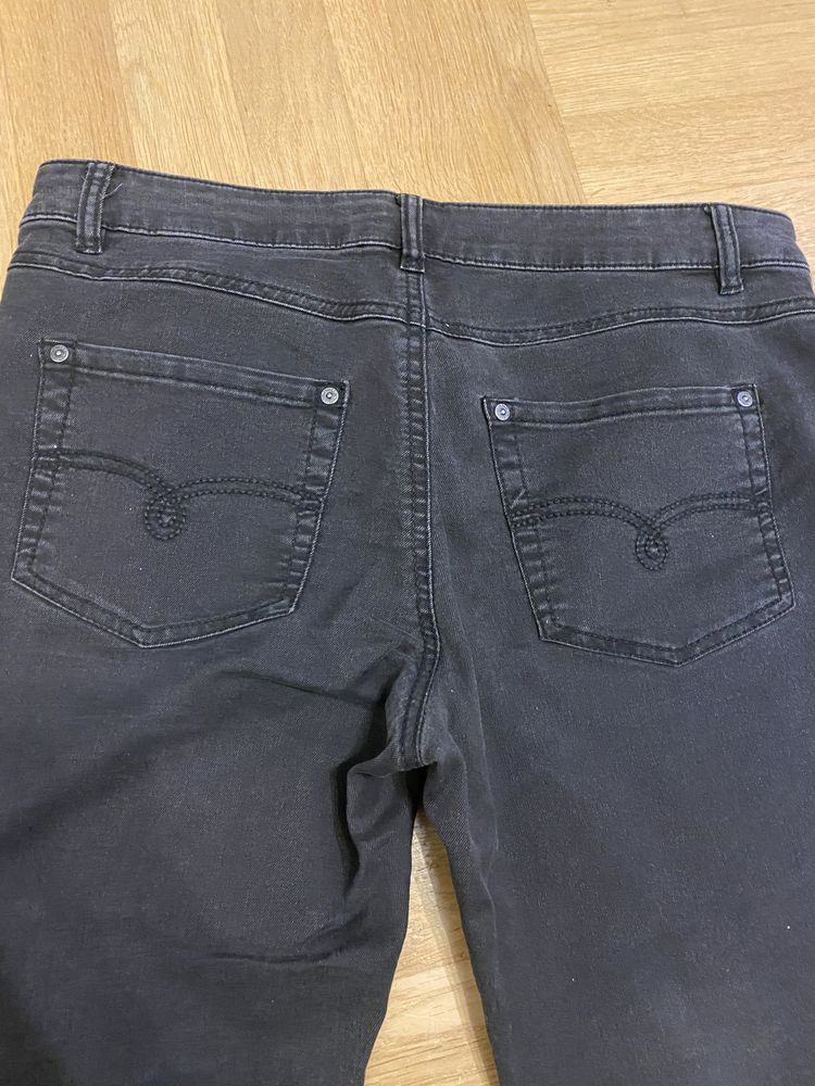 Jeansy spodnie montego 38/40 L czarne melanż