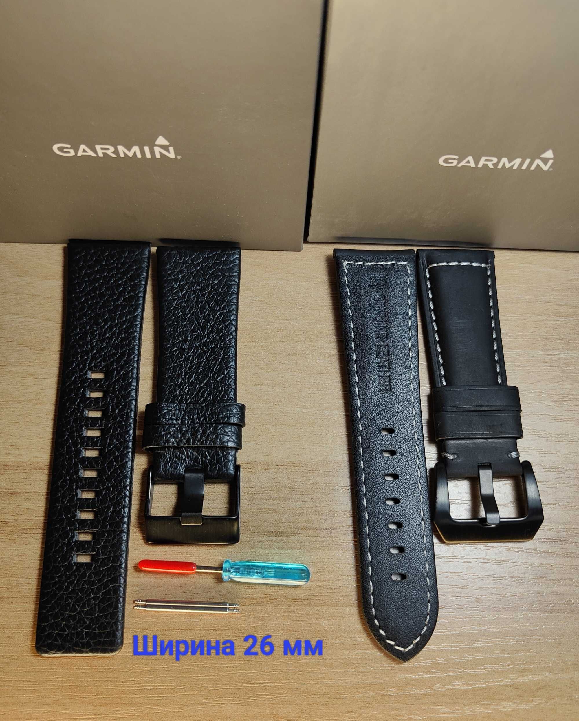 Чорний ремінець Garmin 26 мм силіконовий QuickFit, Fenix, Forerunner