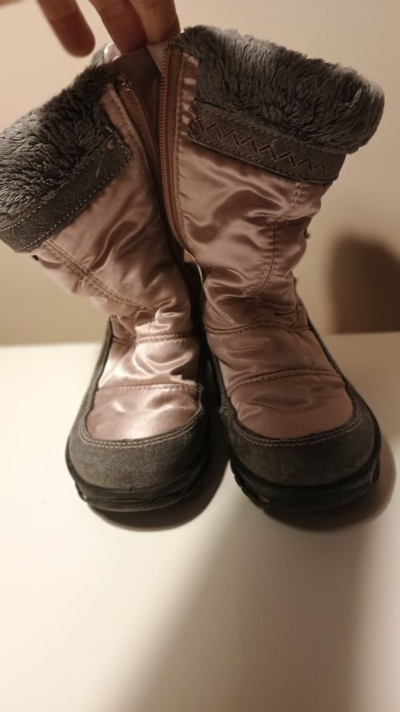 Kozaczki śniegowce buty zimowe dla dziewczynki