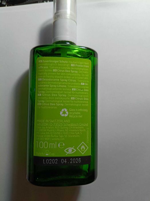 Дезодорант "цитрус" - Weleda citrus deodorant 100ml (22519-18484)