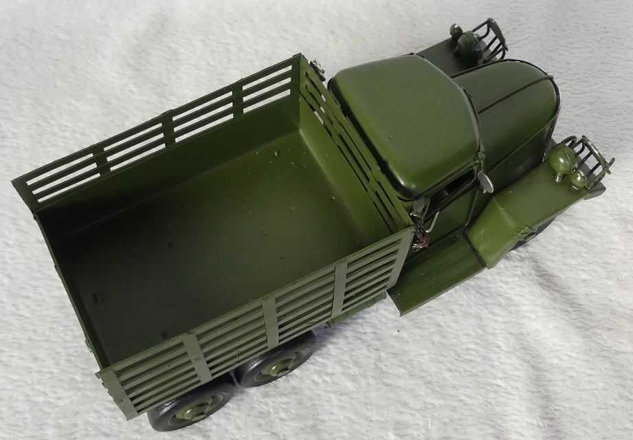 Metalowa WOJSKOWA ciężarówka pojazd AUTO 26 cm