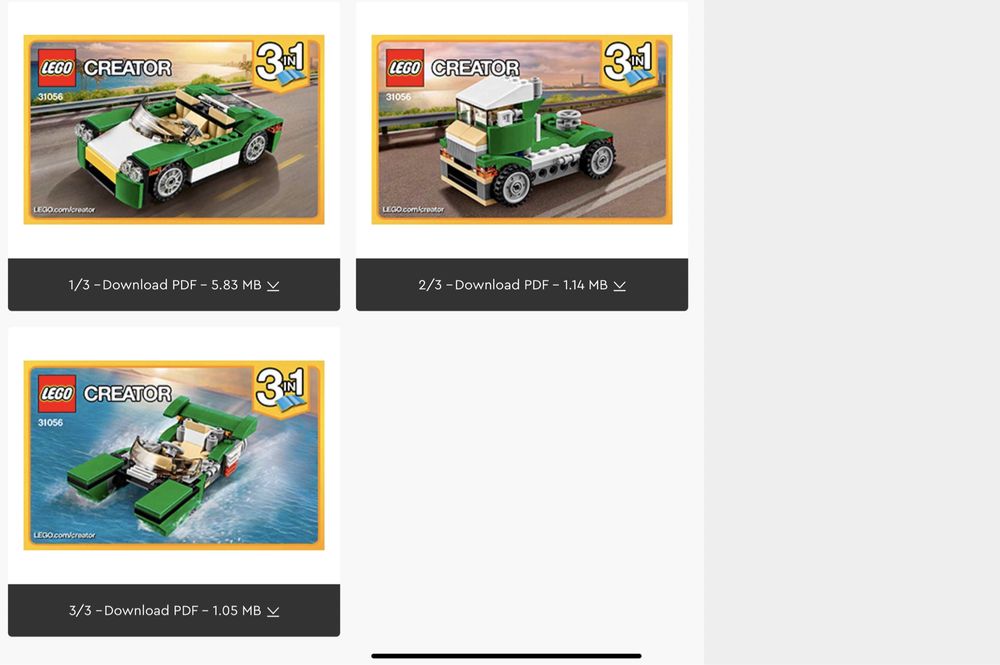 Lego Creator Green Cruiser 31056 3 w 1