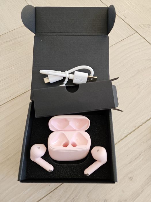 Słuchawki różowe, bezprzewodowe Sound Peats Air 3