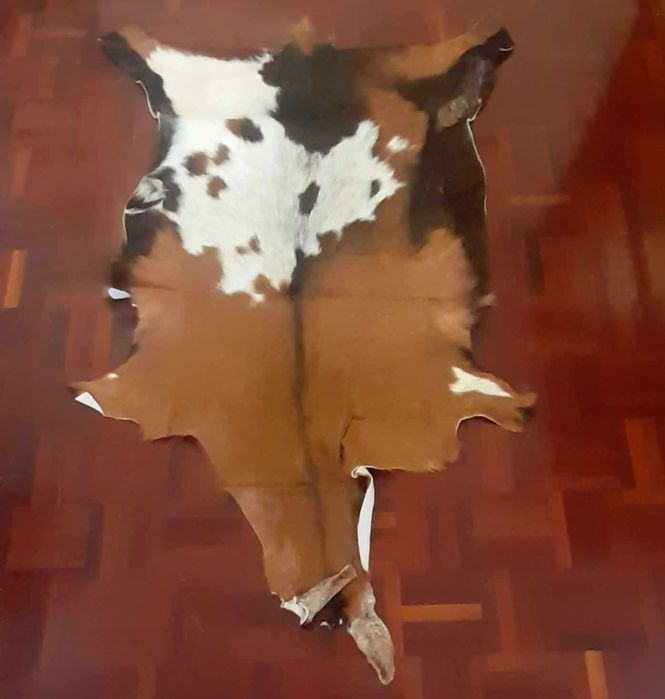 Tapete pele cabra natural