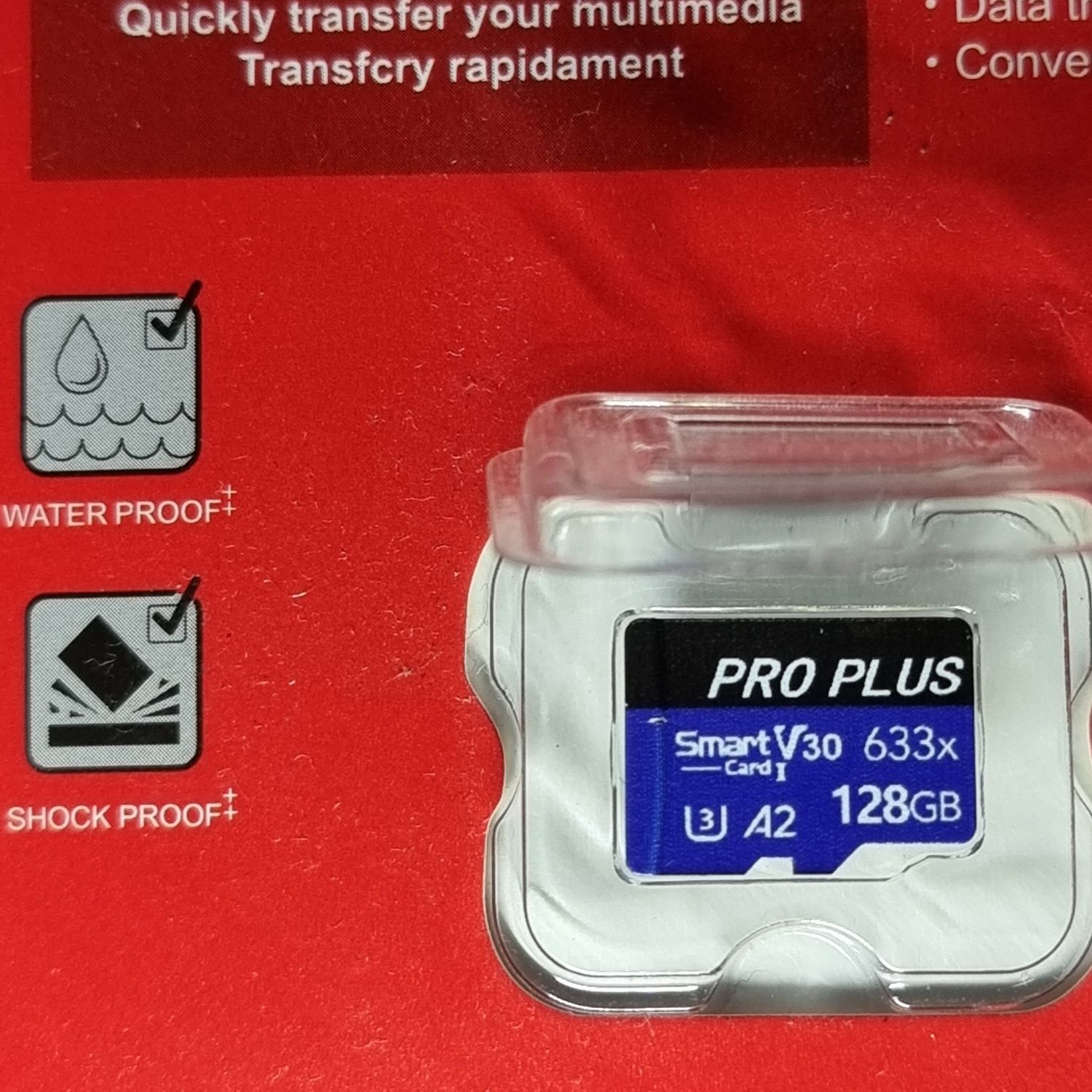 Cartão memória microsdxc 128gb pro plus v30 A2