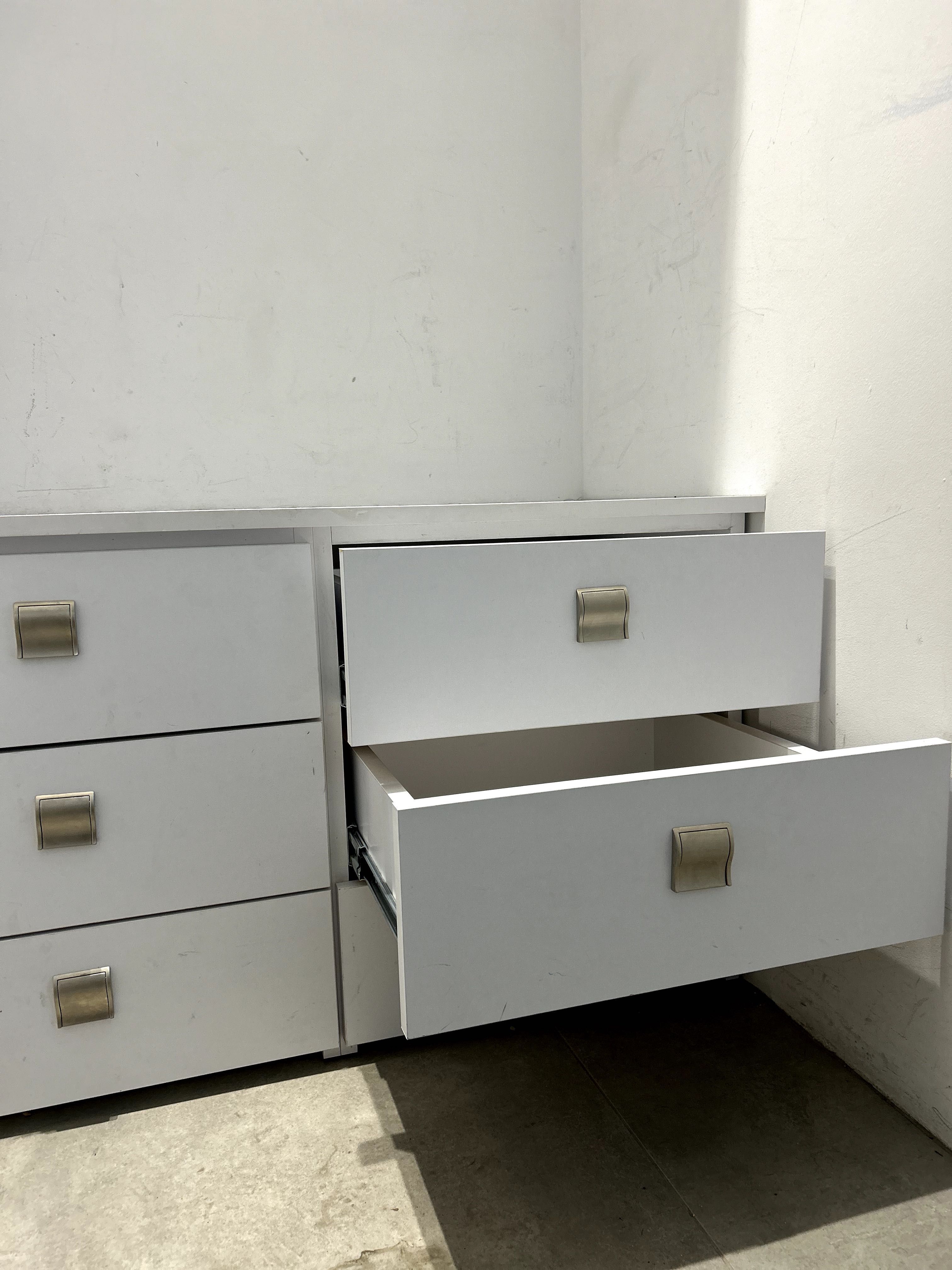 Komoda biała - 6 szuflad (do zabudowy lub wolno stojąca)