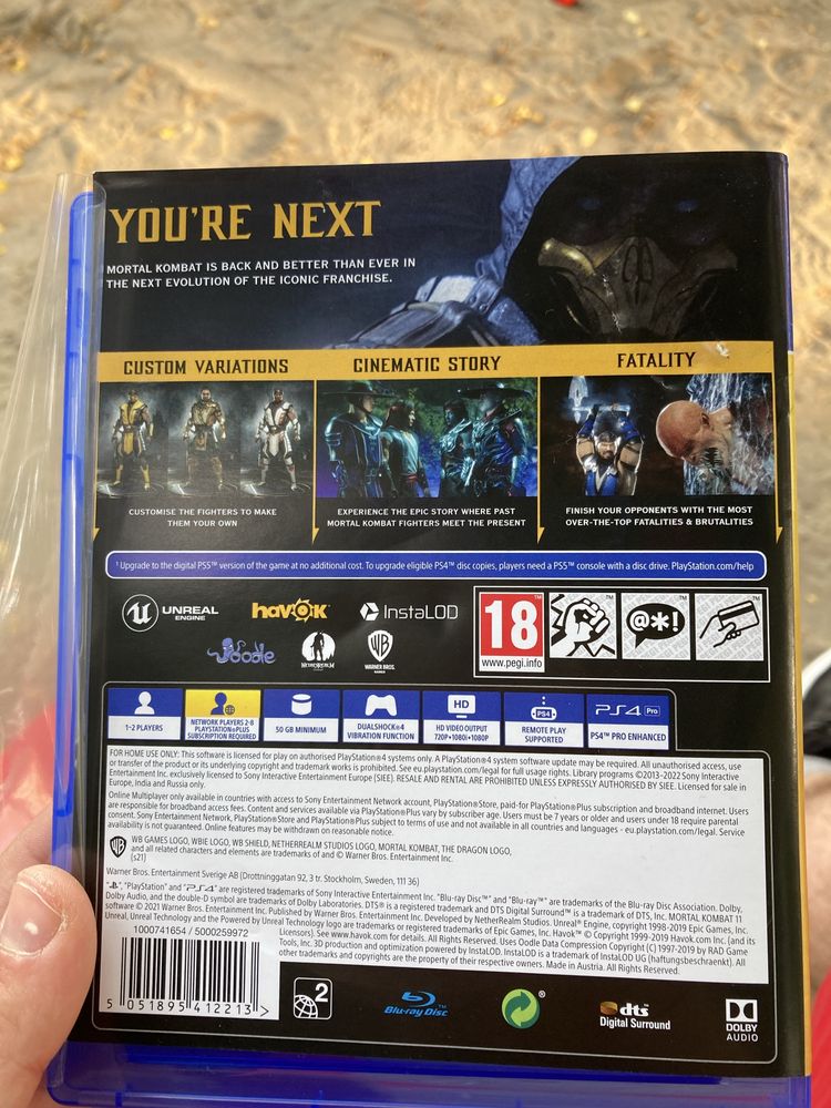 Продам диск Мортал Комбат 11 для ps4