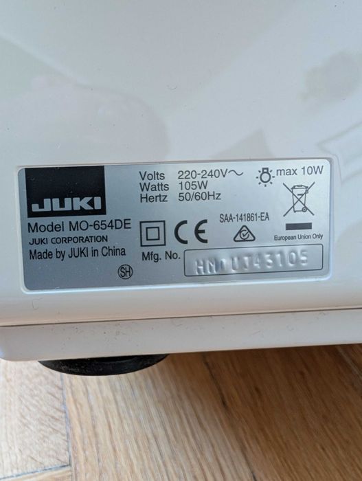 Maszyna do szycia JUKI MO-654DE overlock