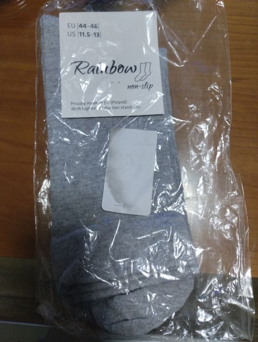 Meia antiderrapante Rainbow