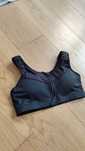 Stanik sportowy biustonosz czarny pooperacyjny 75B 75C 80B 80C 38M