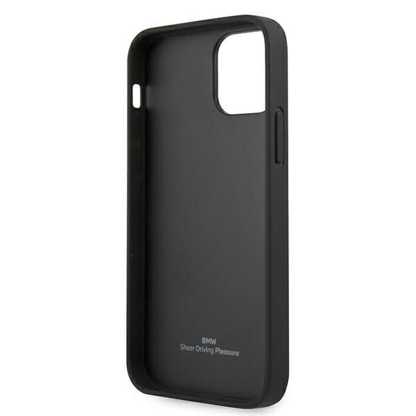 Etui BMW Deboss do iPhone 12 Mini 5,4" - Skóra i TPU, Czarny