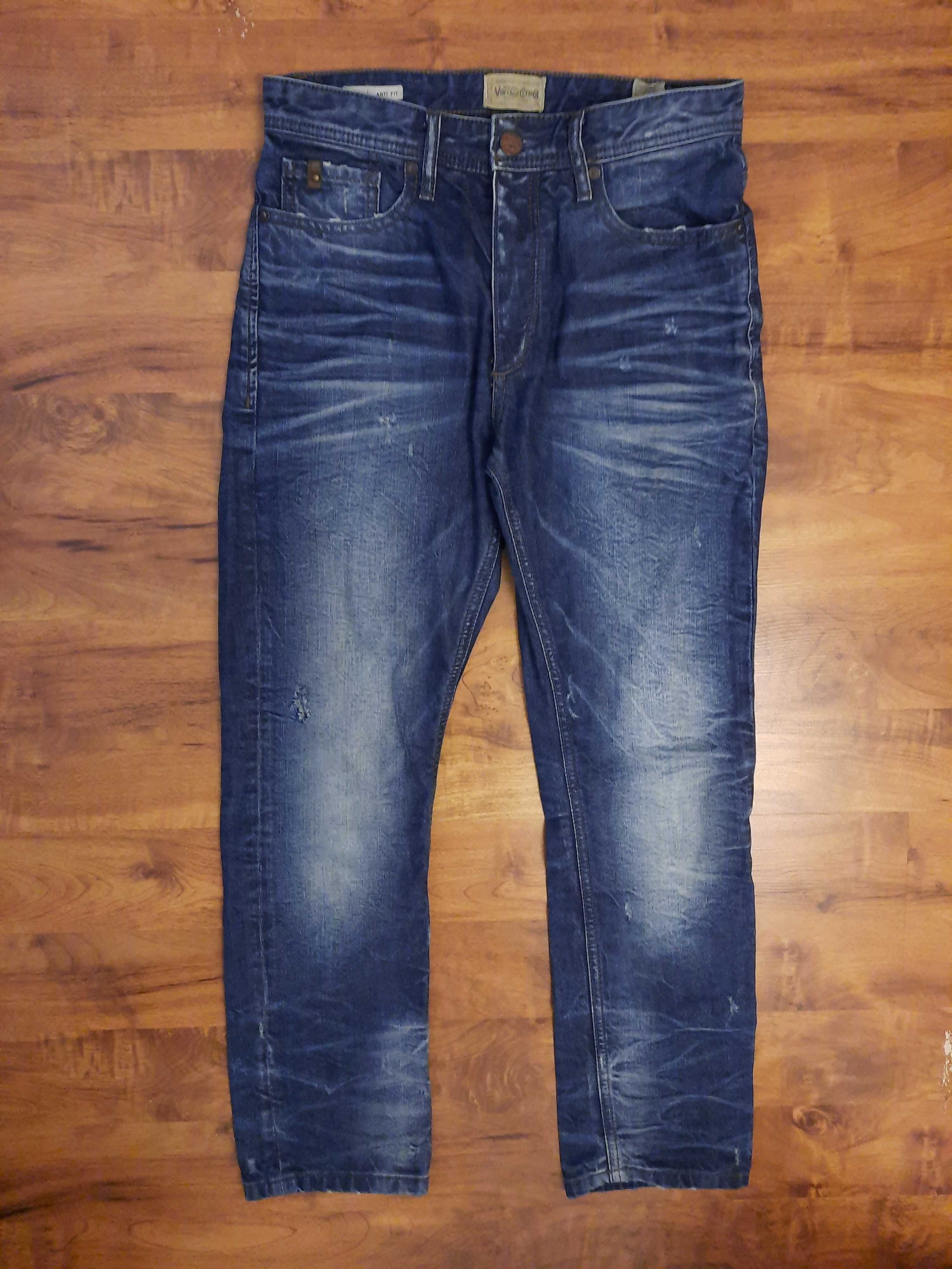 Luźne jeansy anti fit spodnie jeansowe Jack Jones Vintage W30L30