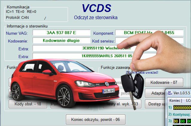 VW Audi Skoda VAG VCDS VAS Kody,Loginy,Kodowania+DUMP ATMEGA 2024r