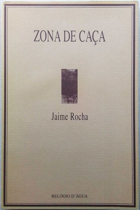 Livro "Zona de Caça", de Jaime Rocha