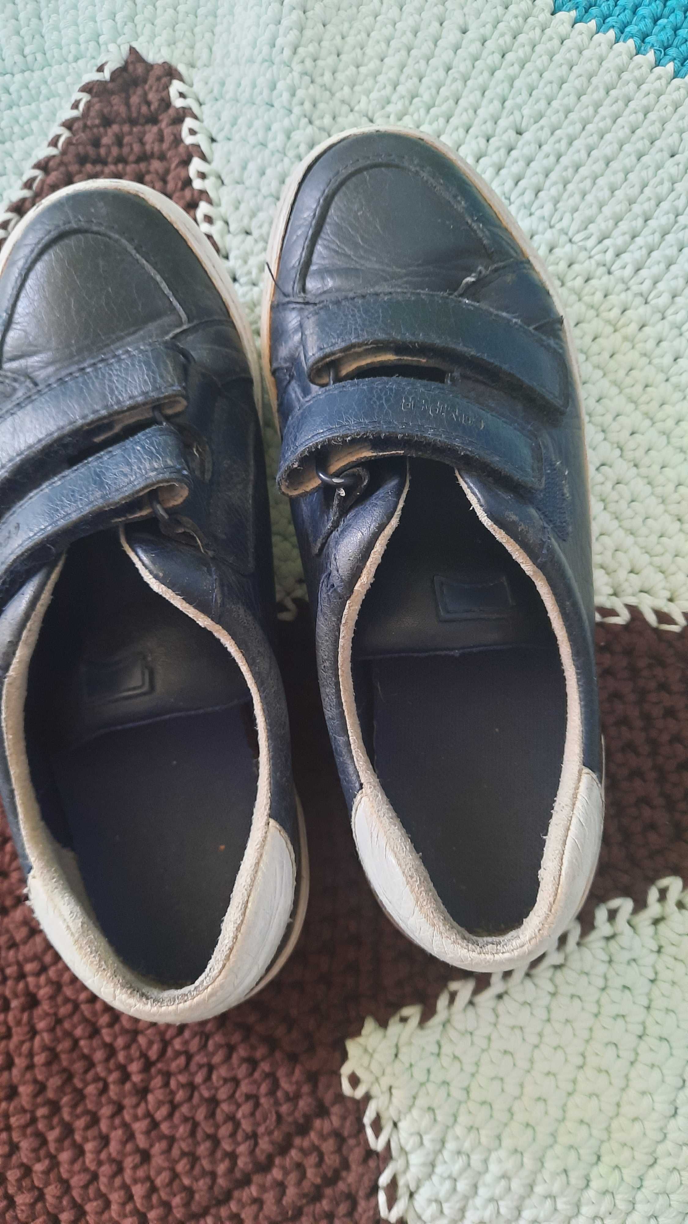 Camper r.34, buty ze skóry granatowe na rzepy bardzo wygodne