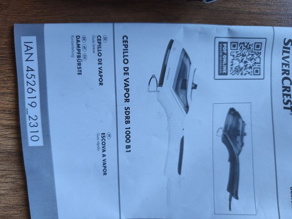 Vaporizador de roupas silver crest