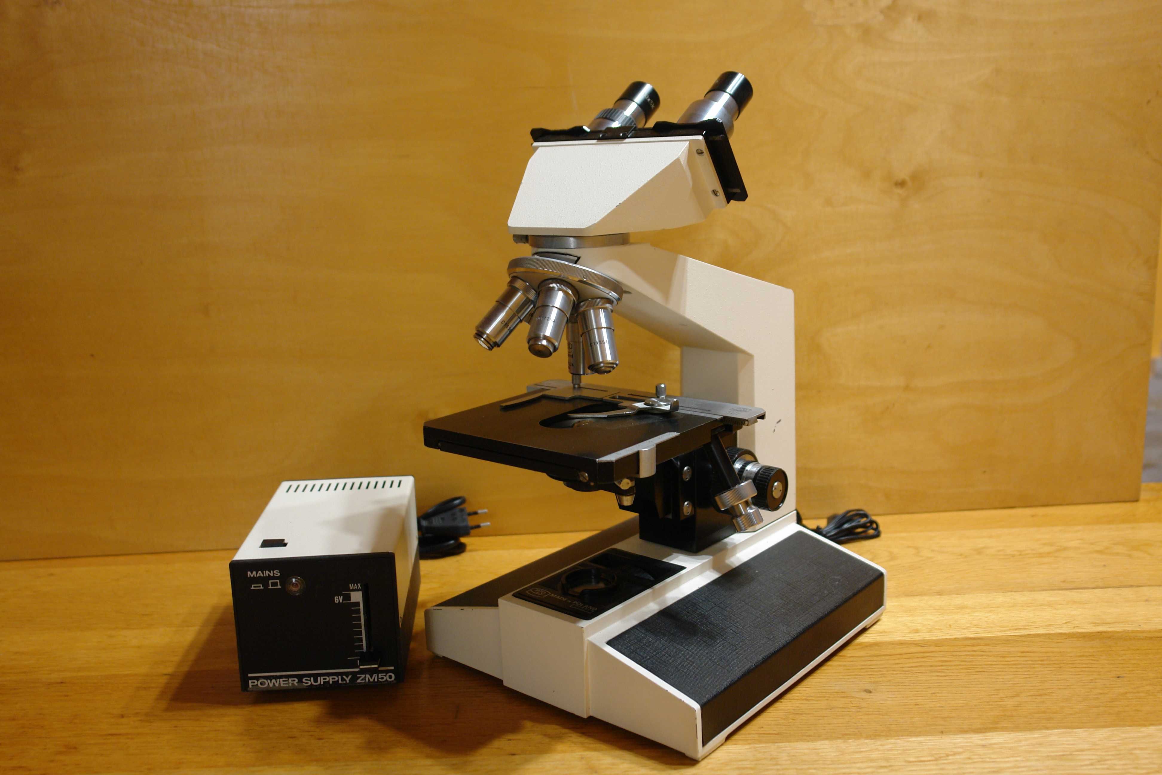 Mikroskop BIOLAR mikroskop badawczy biologiczny Biolar PZO Zeiss 6 DIC