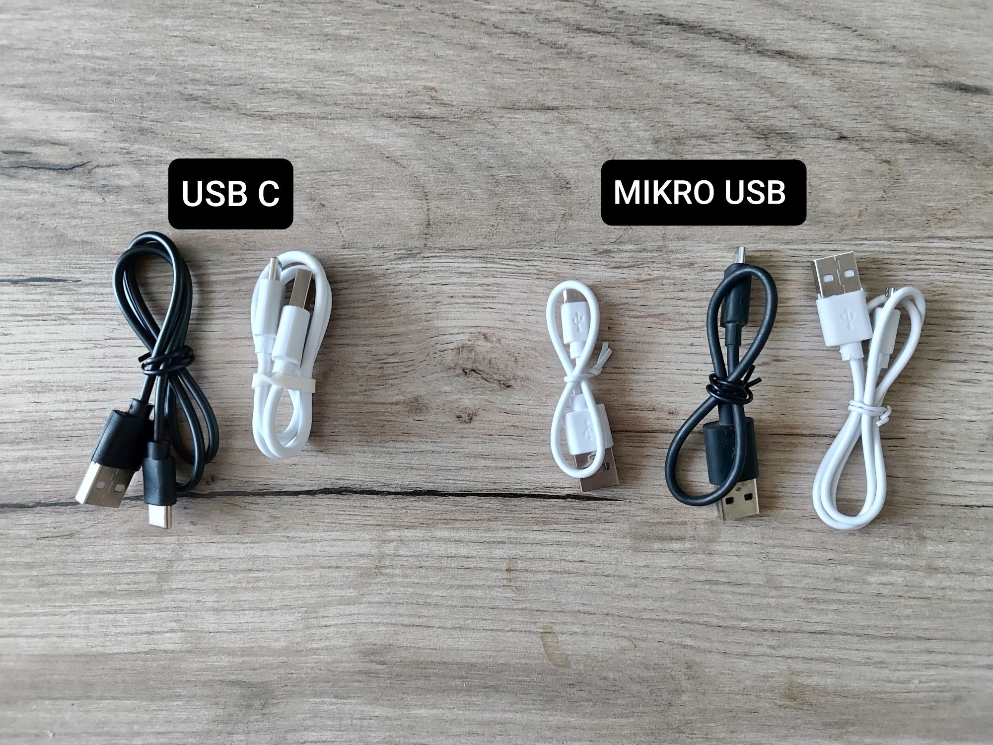 Kable ładujace usb c/usb mikro