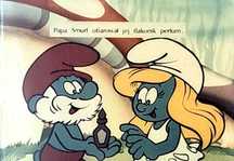 SMERFY - SMURFOWE OKULARY bajka na rzutnik projektor diaskop PRL