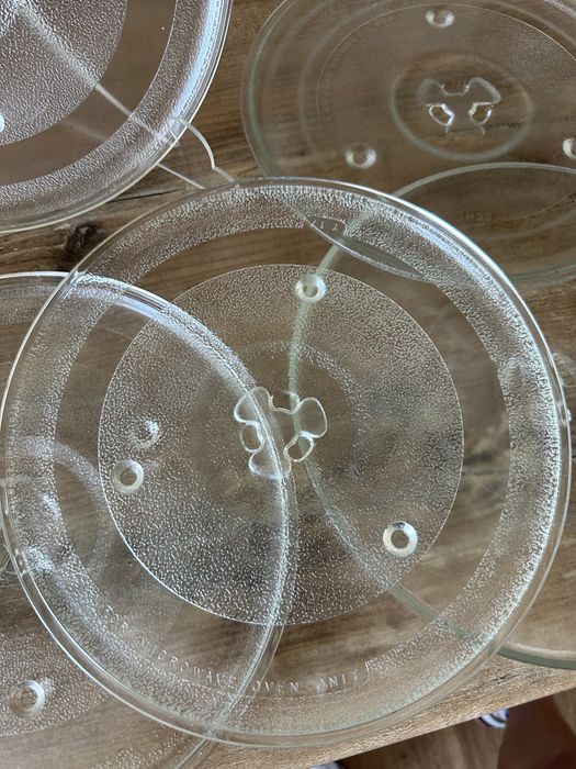 Скляна тарілка підставка для мікрохвильової печі