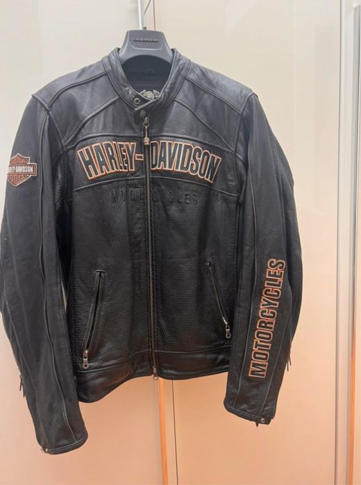 Blusão Harley Davidson M Couro Como Novo