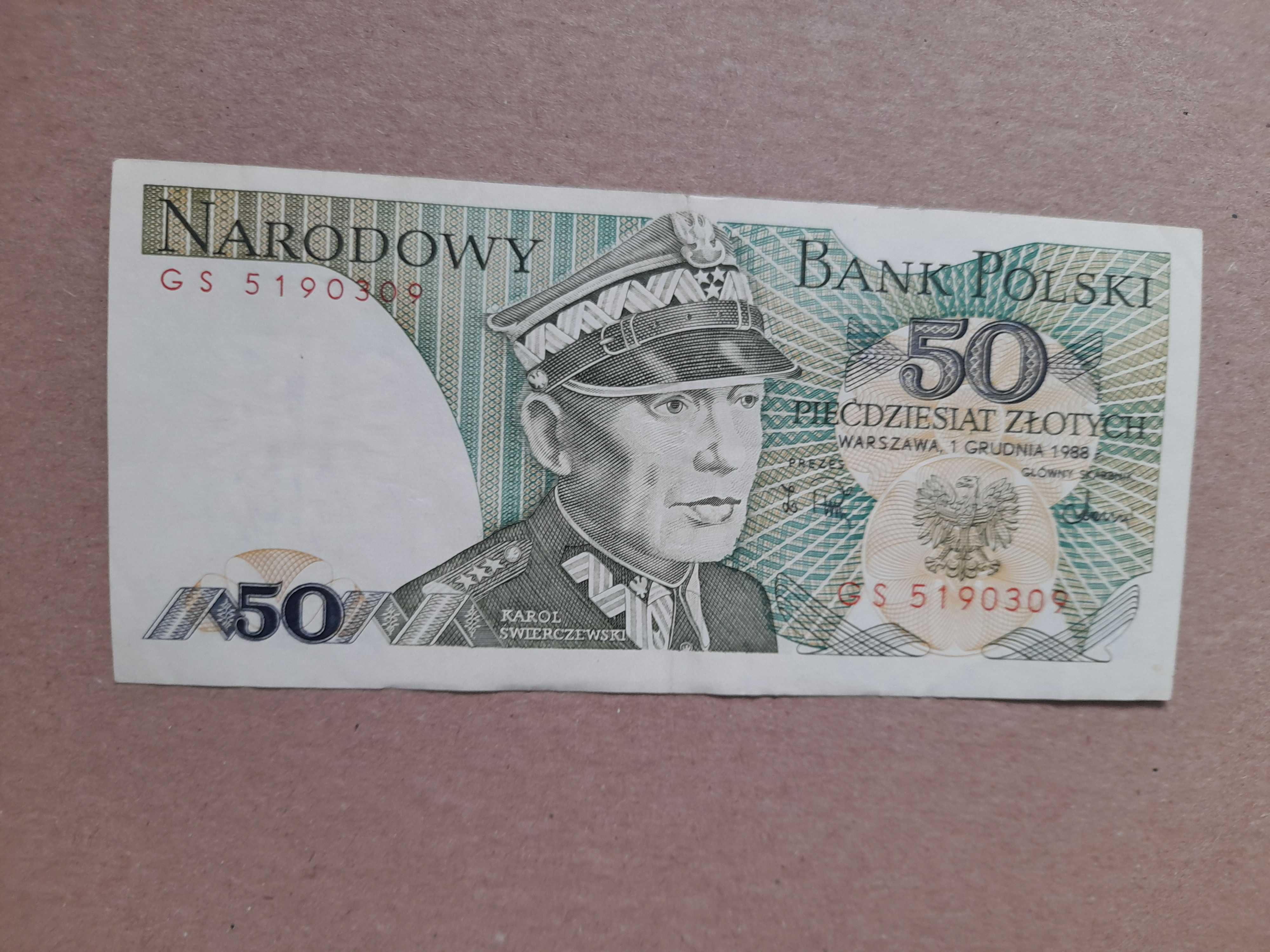 Zestaw banknoty PRL 20 i 50 złotych