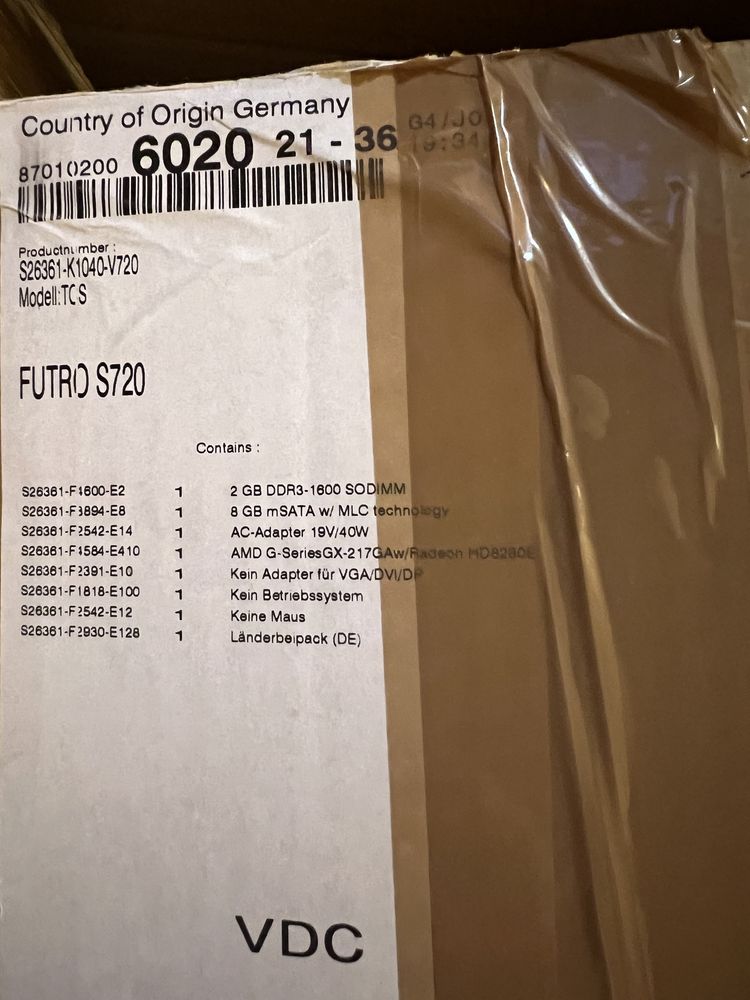 Неттоп Fujitsu FUTRO S720 USFF