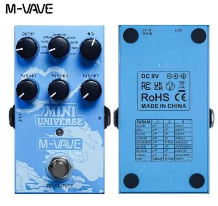 Pedal de efeitos M-VAVE mini universo guitarra elétrica