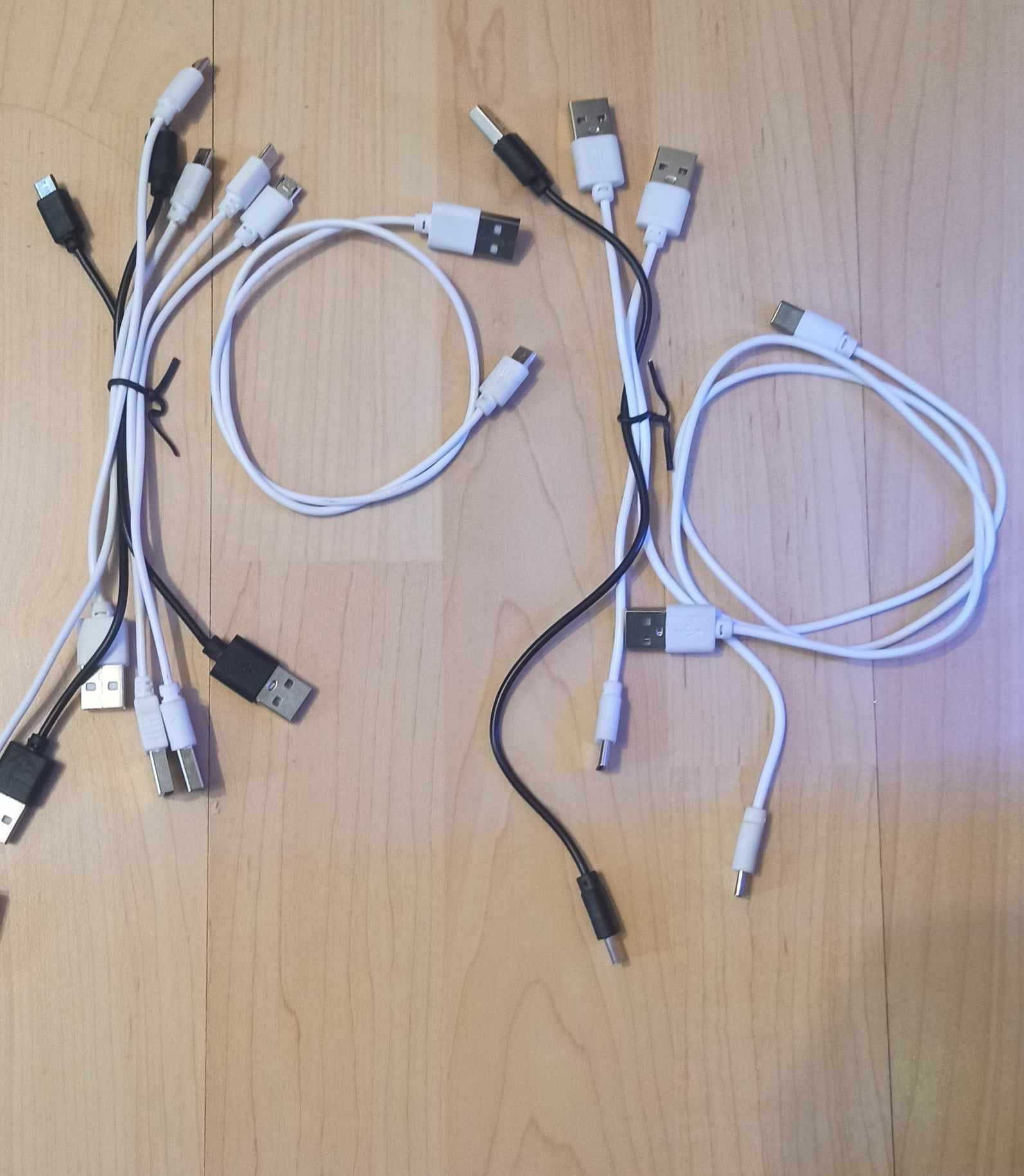 Kable do ładowania  USB C, Jack-Jack ,USB-C