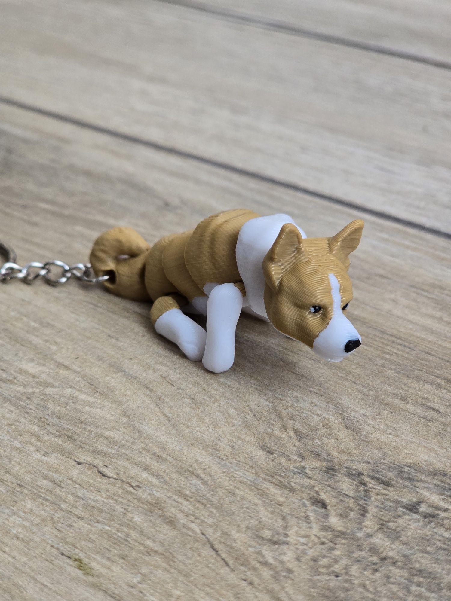Breloczek Corgi 3d - Seria Psów Brelok Druk3d fidget Keychain