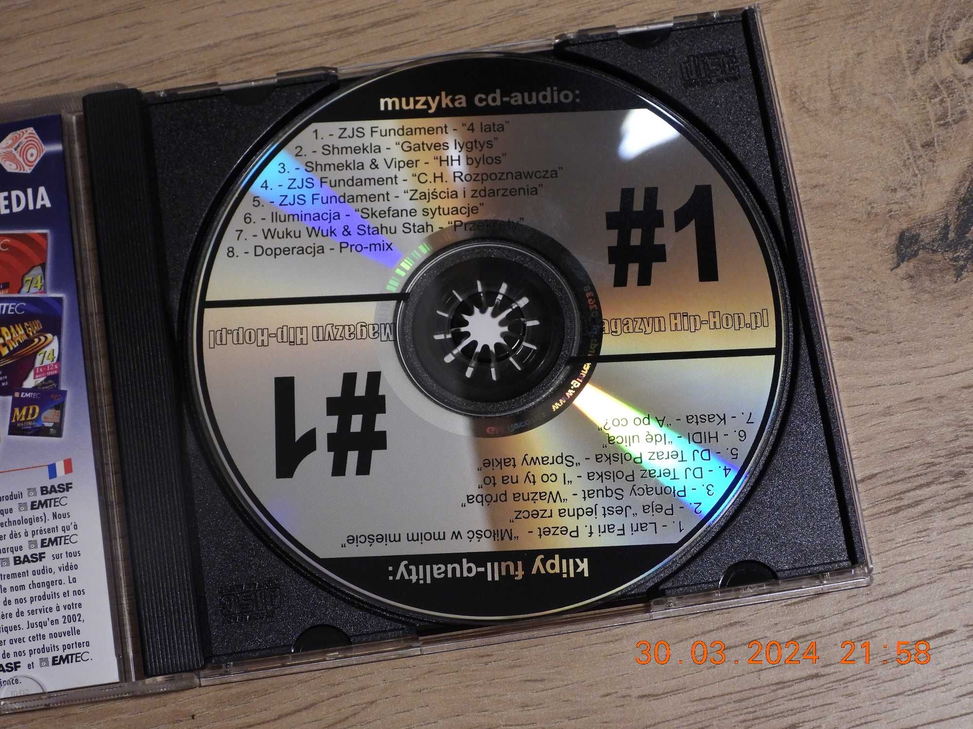 Płyta z magazynu - hip hop.pl  CD #1 - muzyka i teledyski