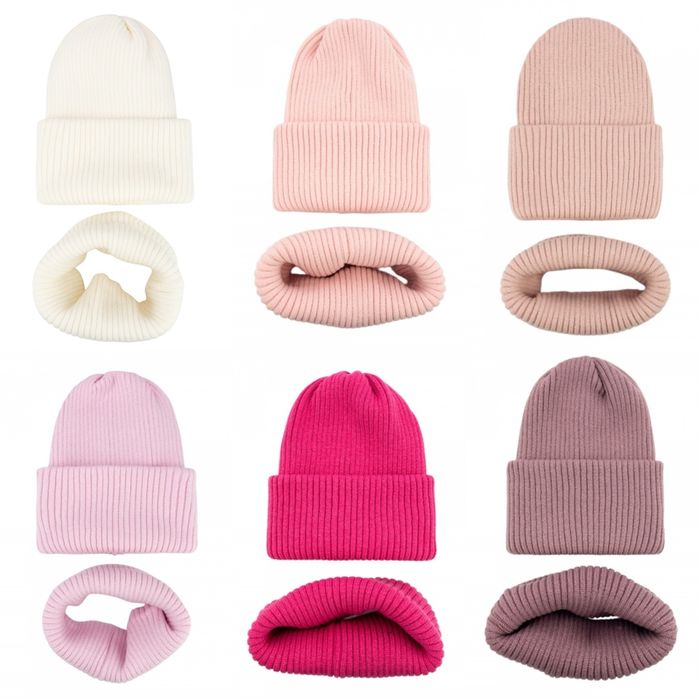 Шапка і хомут для дівчинки хлопчика демісезон