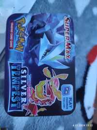 Karty pokemon metalowy box 50 szt