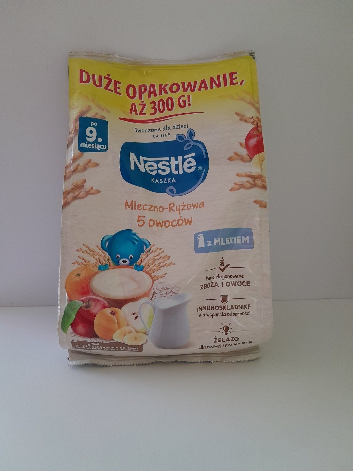 Молочна дитяча каша NESTLE Рисова Велика упаковка 300гр