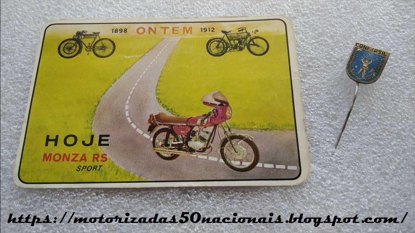 Calendário Confersil Monza RS de 1979 + Alfinete de Lapela Confersil