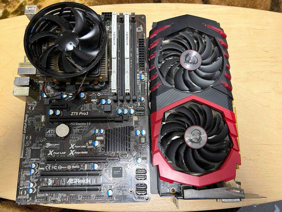 КОМПЛЕКТ: Материнська плата - Z75 PRO3 (s1155) 16Гб, Процесор 6 ядер