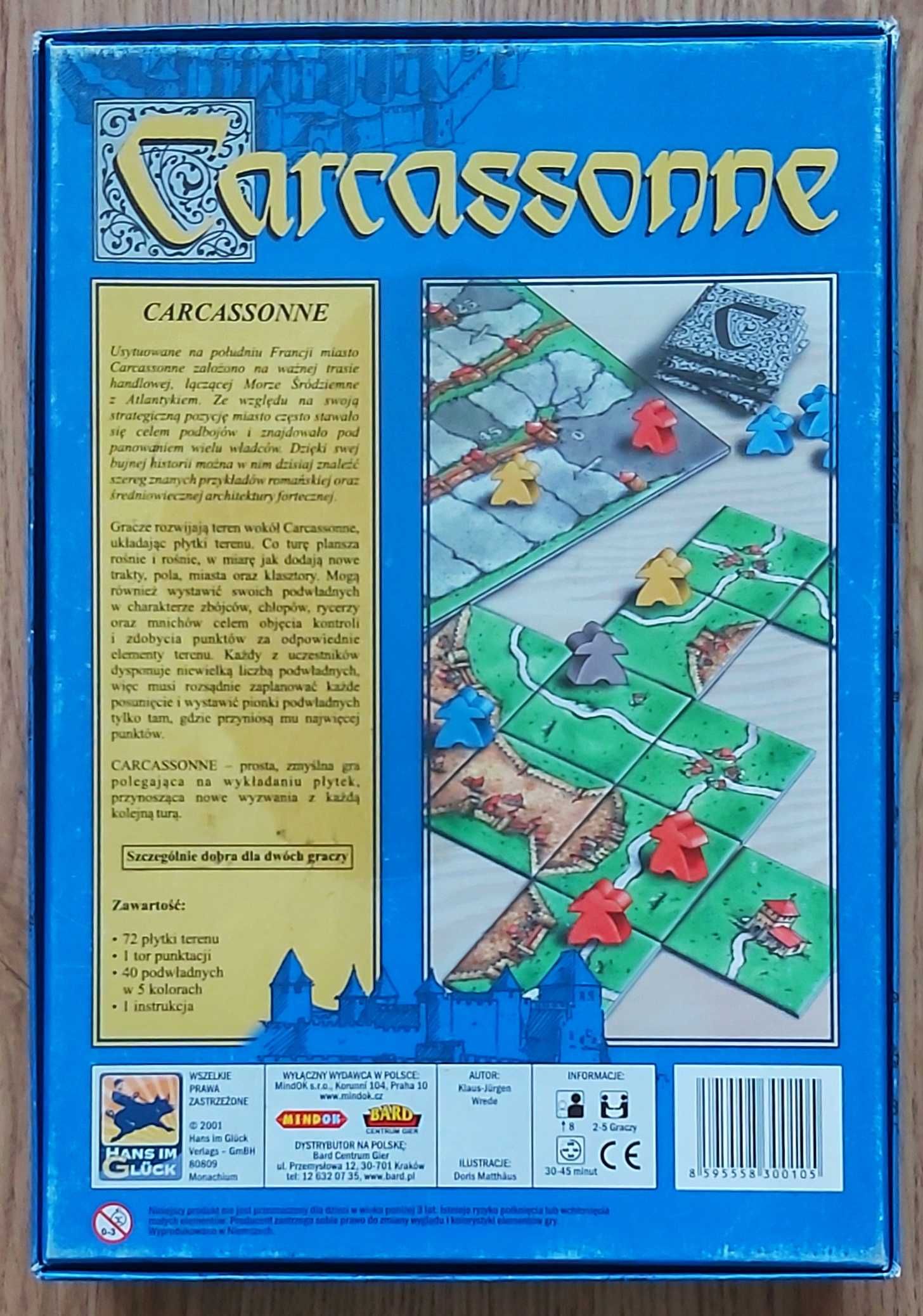 Gra planszowa Carcassonne; Mindok, pierwsza edycja