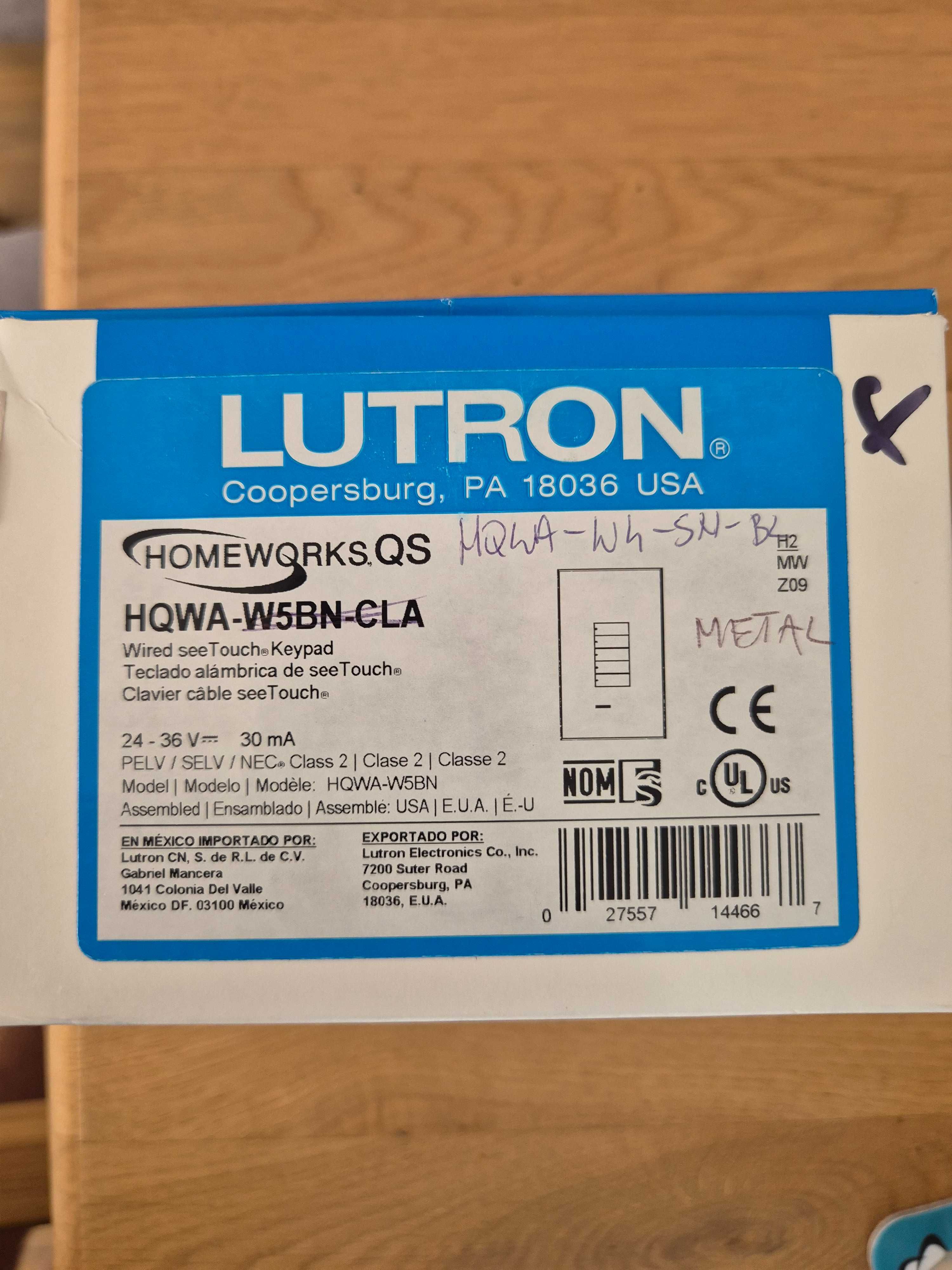Lutron włączniki oświetlenia