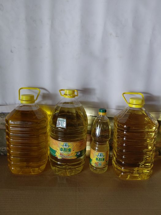 Олія рафінована , сиродавлена 1л , 5л