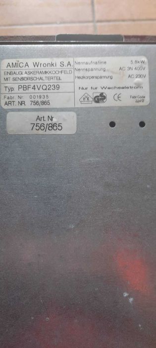 Ceramiczna Płyta Elektryczna