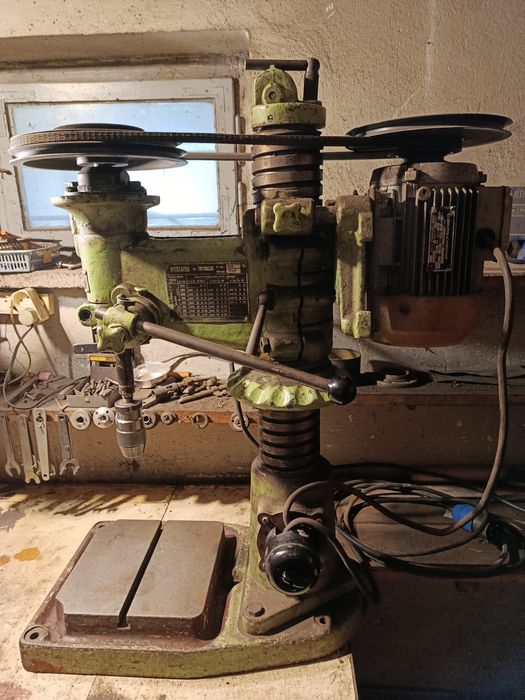 Wiertarka stołowa kolumnowa WS-15, 380 V, 0,75 kW, wiertła Morse,a
