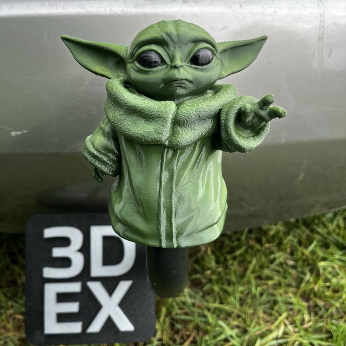 Кришка на фаркоп Малюк Йода Baby Yoda