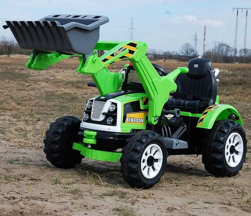 Autko na akumulator TRAKTOR Z ŁYŻKĄ KOPARKA WYWROTKA pojazd zabawka