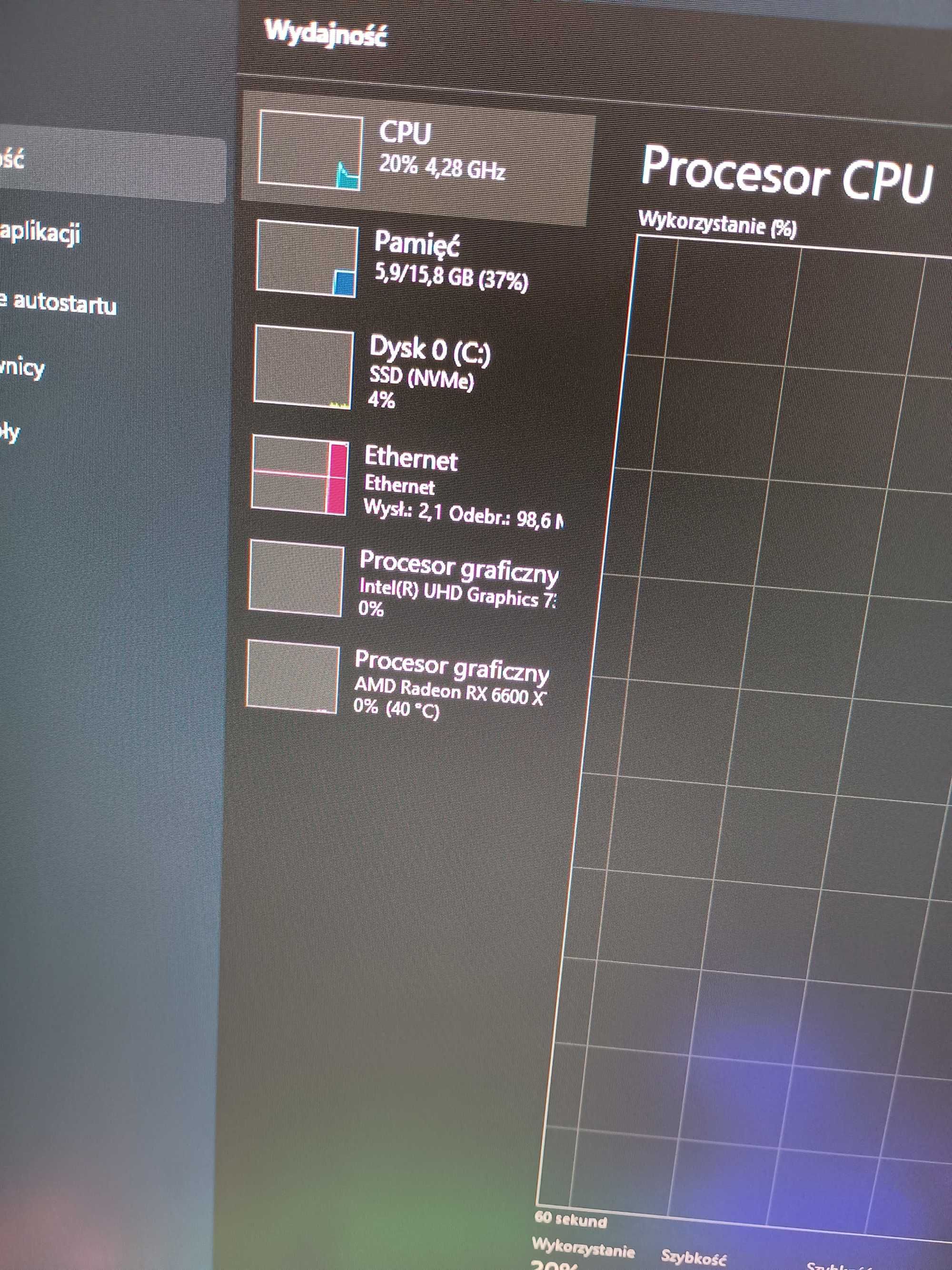 Komputer pc MSI rx6600xt