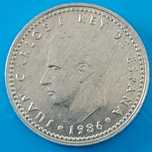 1 Peseta de 1986, Espanha, Rei Juan Carlos I