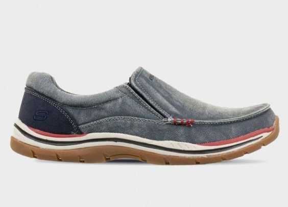 Мокасини чоловічі на широку стопу skechers / оригінальні мокасини