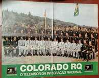cartaz / poster Selecção Brasileira 1974 com publicidade televisores