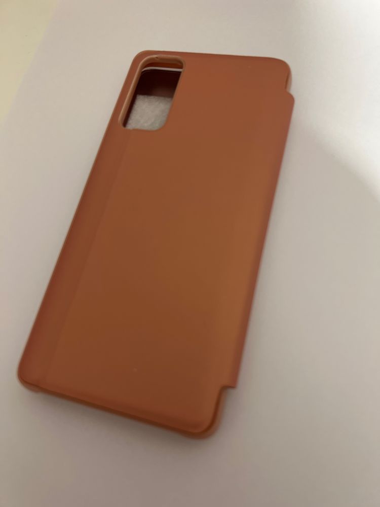 Etui Lustro Clear View Samsung S20FE | Łososiowe