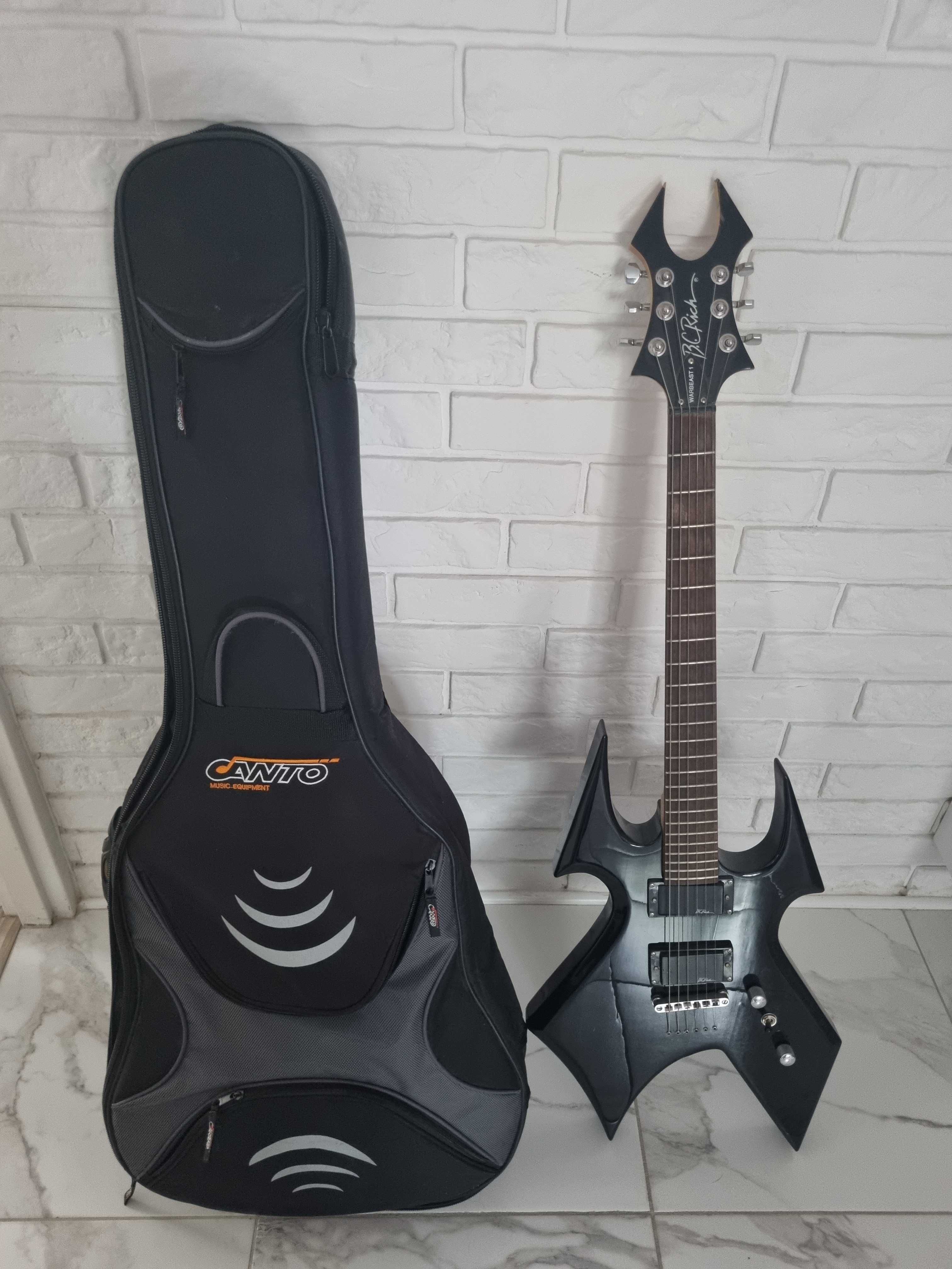 Gitara BC Rich Warbeast 1 Pokrowiec Canto Spider Wzmacniacz T-Burton